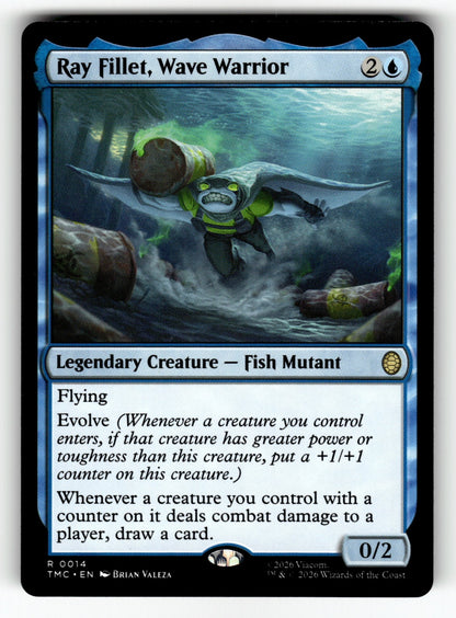 Ray Fillet, Wave Warrior – 14 TMC: Commander: Teenage Mutant Ninja Turtles R NM