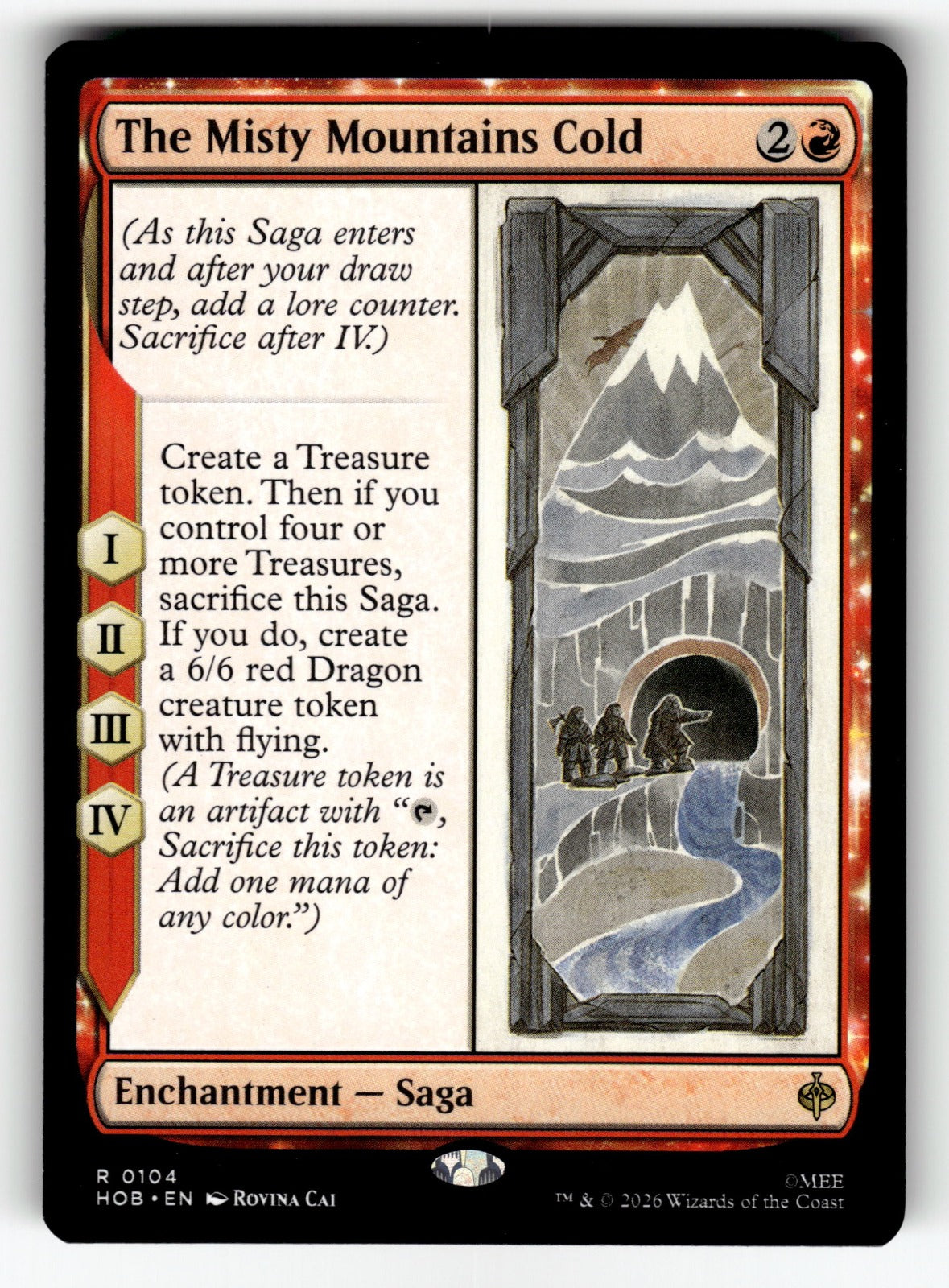 The Misty Mountains Cold – 104 HOB: The Hobbit R NM