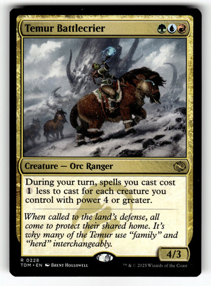 Temur Battlecrier – 228 TDM: Tarkir: Dragonstorm R NM