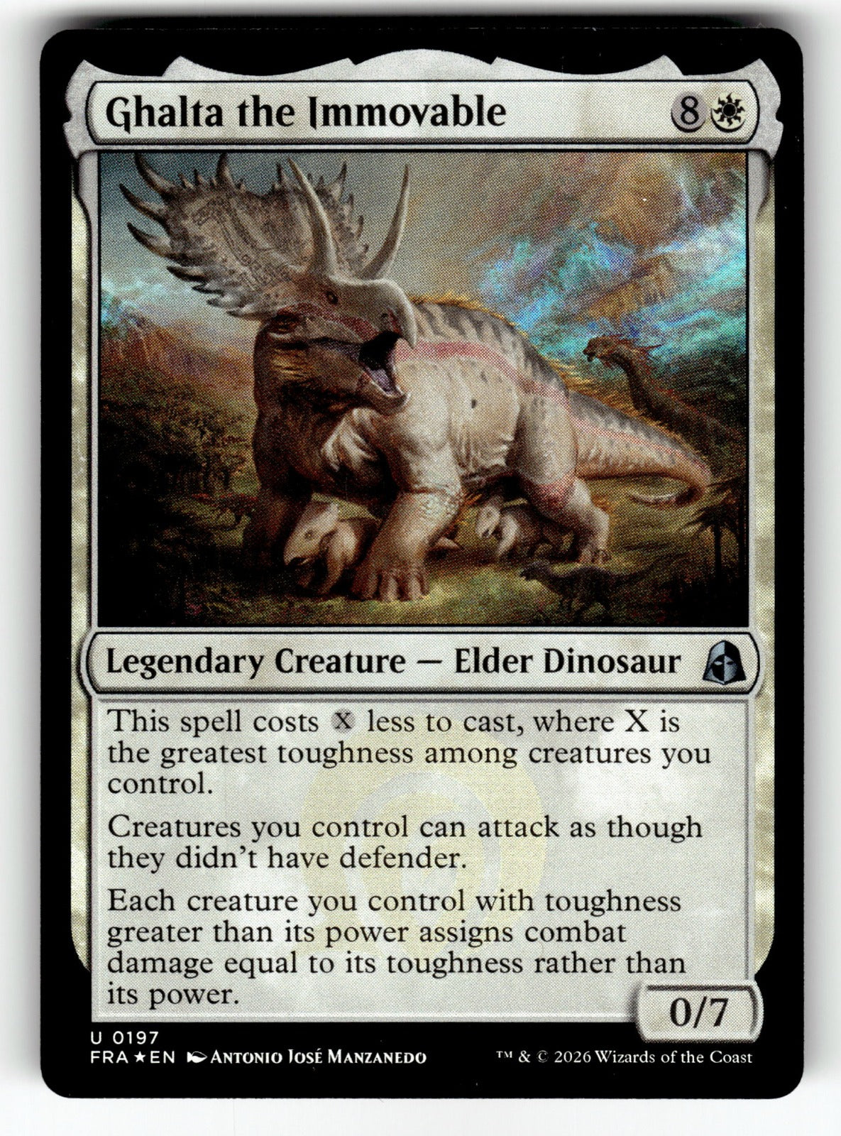 Ghalta the Immovable – 197 FRA: Reality Fracture U Foil NM