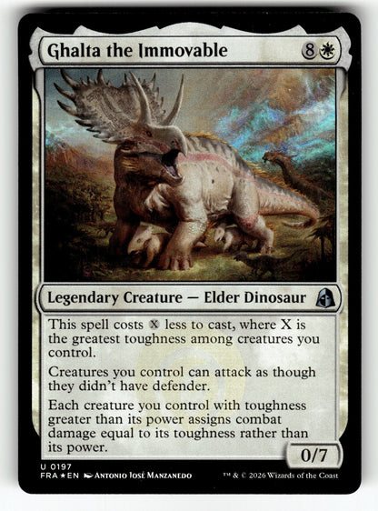 Ghalta the Immovable – 197 FRA: Reality Fracture U Foil NM