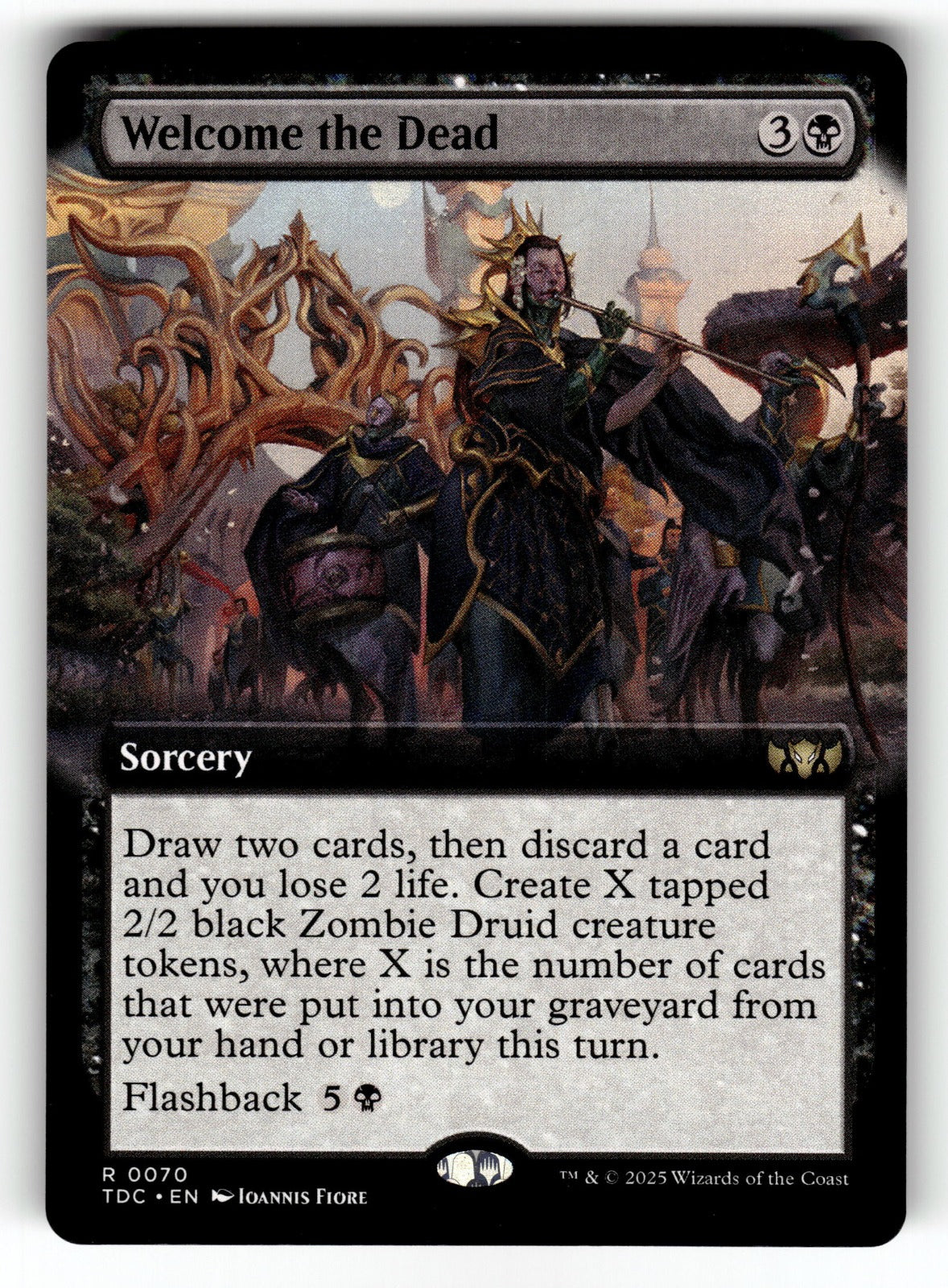 Welcome the Dead (Extended Art) – 70 TDC: Commander: Tarkir: Dragonstorm R NM