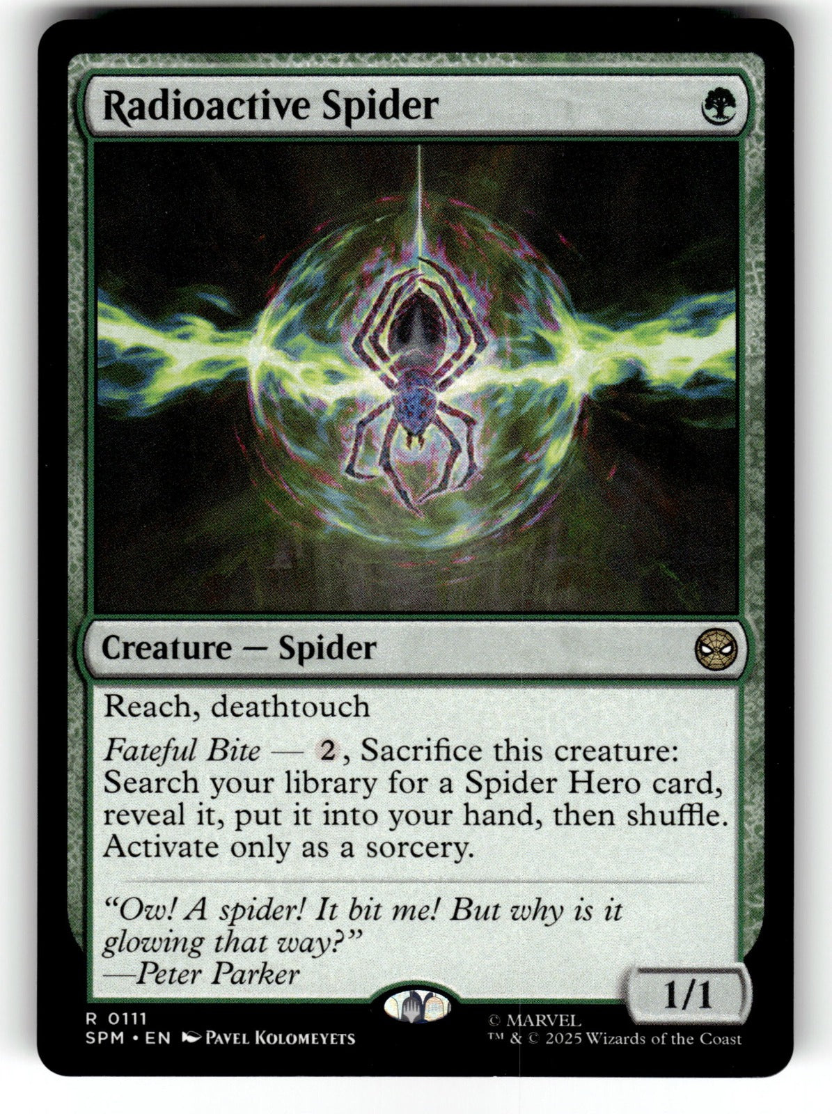 Radioactive Spider – 111 SPM: Marvel's Spider-Man R NM