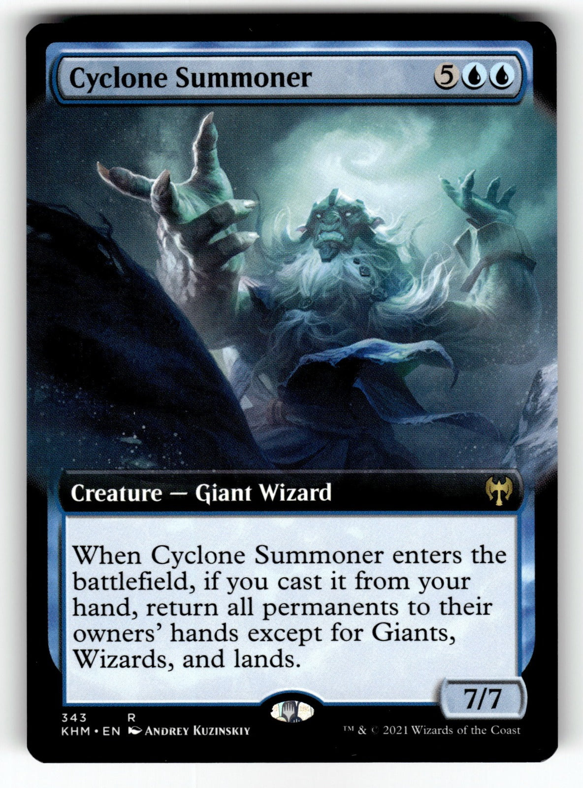 Cyclone Summoner (Extended Art) – 343 KHM: Kaldheim R NM