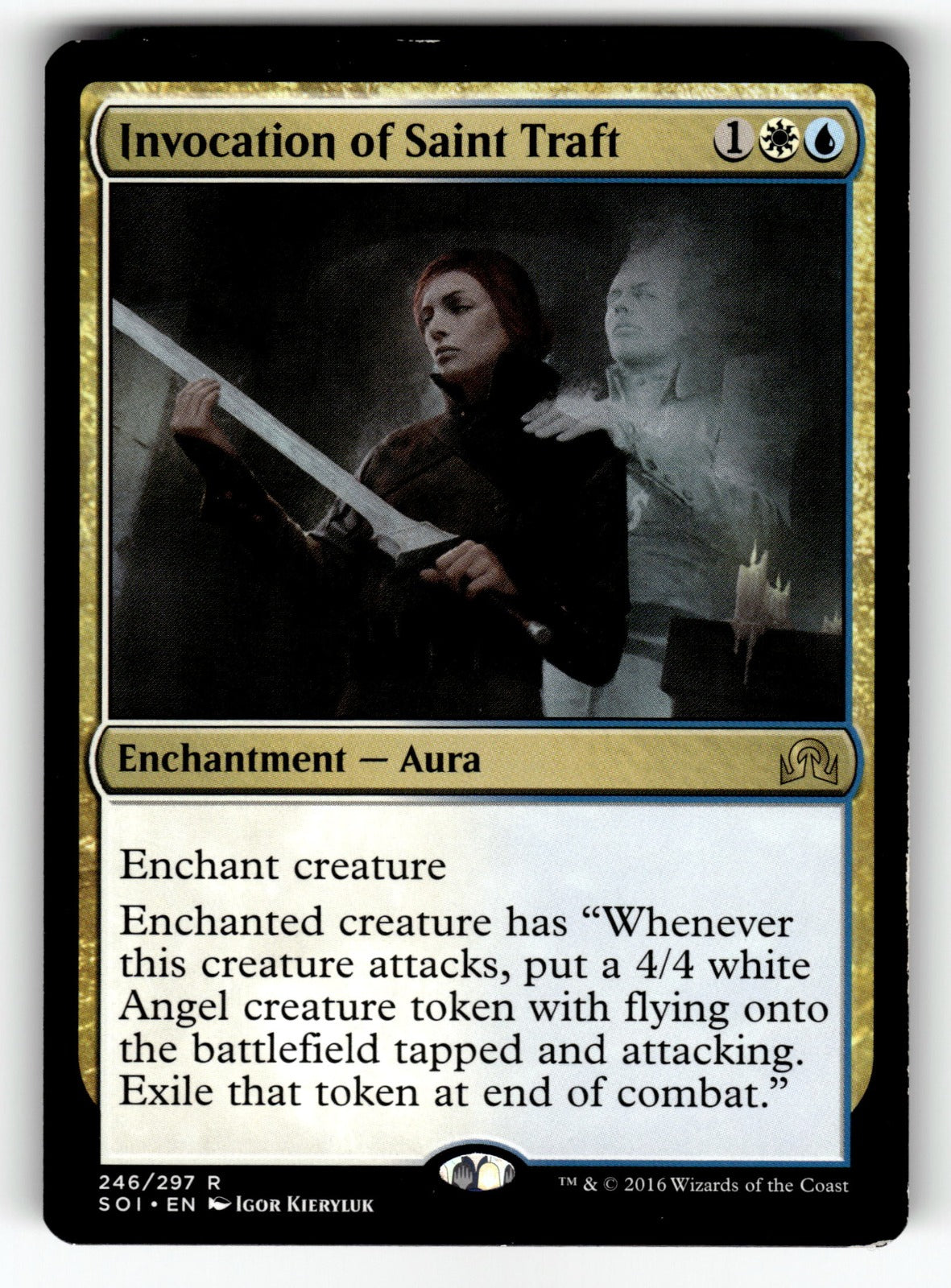 Invocation of Saint Traft – 246 SOI: Shadows over Innistrad R NM