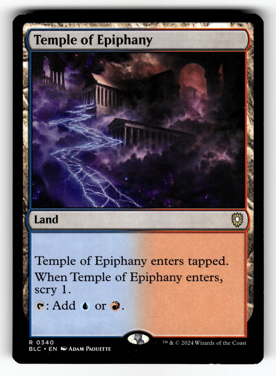 Temple of Epiphany – 340 BLC: Commander: Bloomburrow R NM