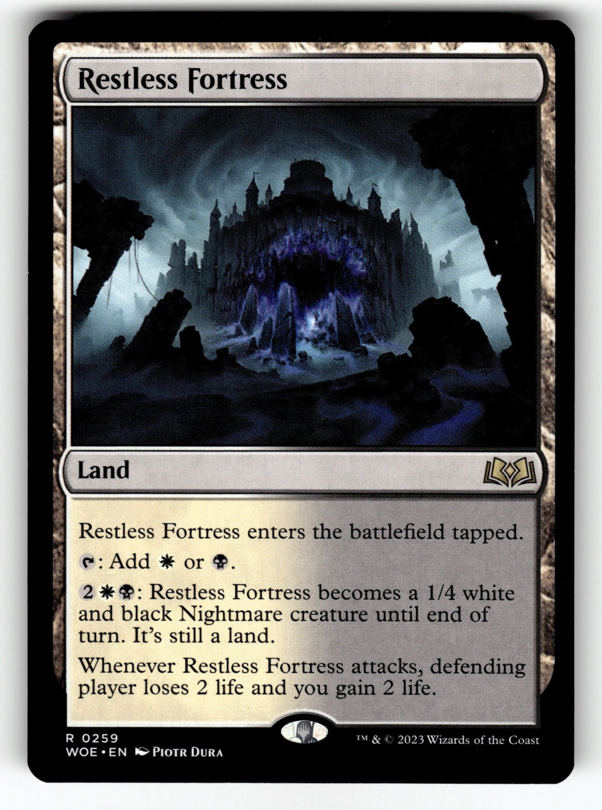 Restless Fortress – 259 WOE: Wilds of Eldraine R NM