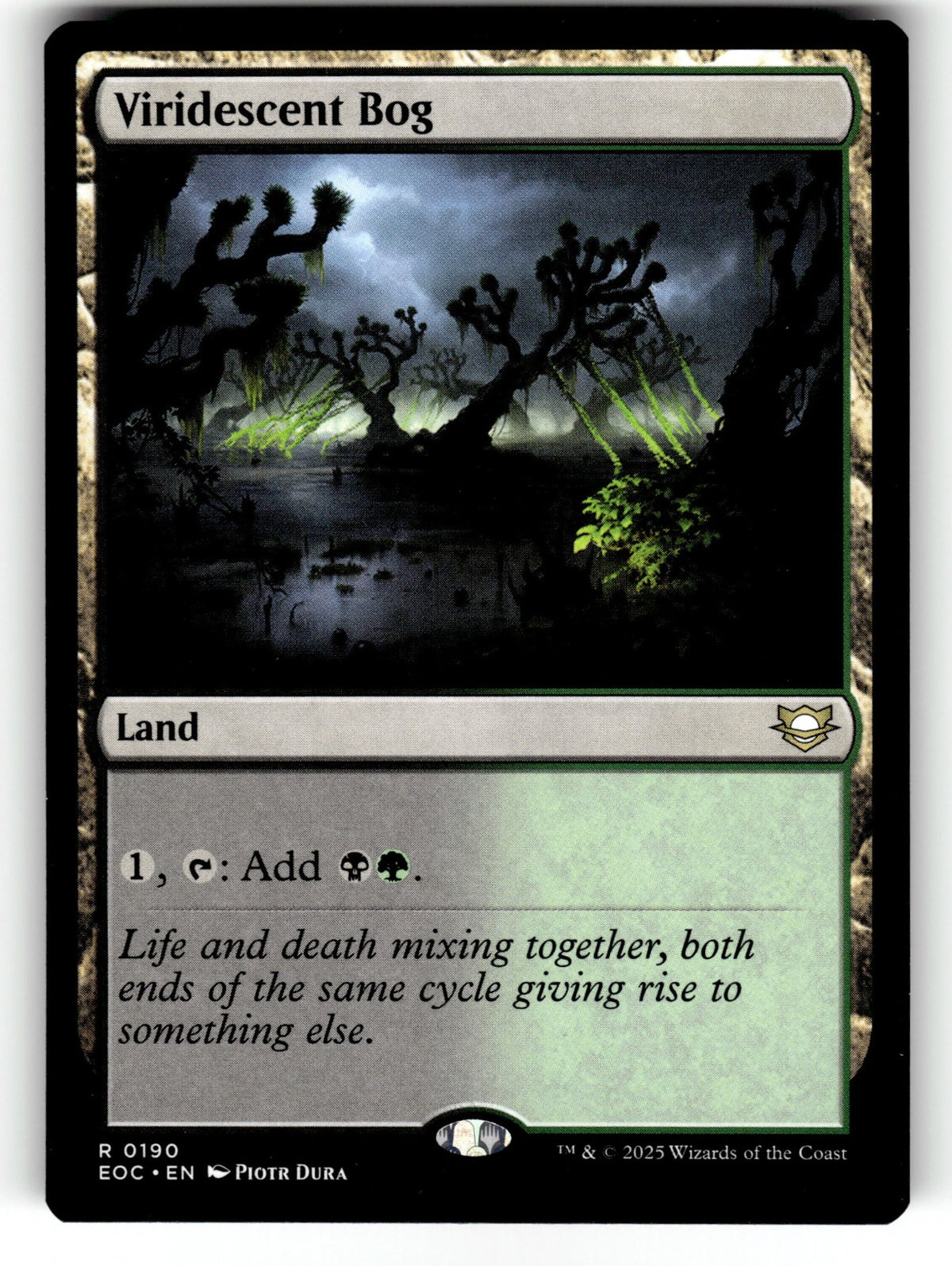 Viridescent Bog – 190 EOC: Commander: Edge of Eternities R NM