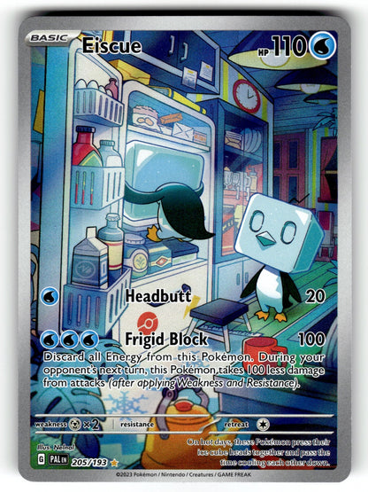 Eiscue – 205/193 PAL: SV02: Paldea Evolved Illustration Rare Holo NM