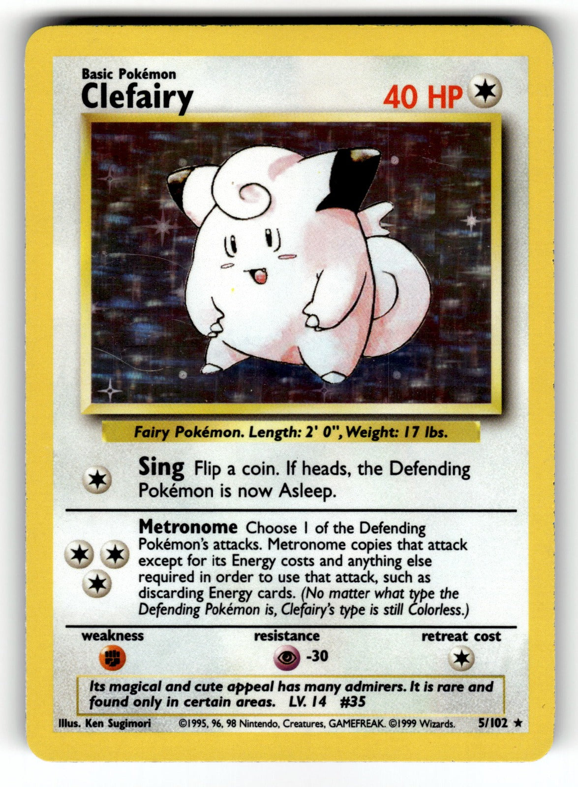 Clefairy – 006/130 BS2: Base Set 2 Holo Rare HoloLP