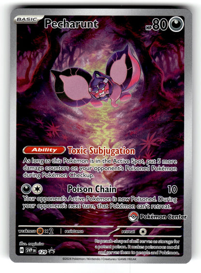 Pecharunt - (Pokemon Center Exclusive) – 129 SVP: SV: Scarlet & Violet Promo Cards Promo Holo NM