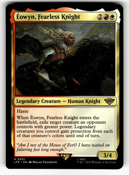 Eowyn, Fearless Knight – 201 LTR: Universes Beyond: The Lord of the Rings: Tales of Middle-earth R NM