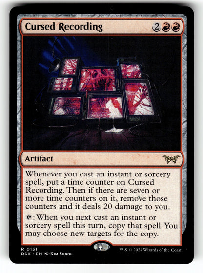 Cursed Recording – 131 DSK: Duskmourn: House of Horror R NM
