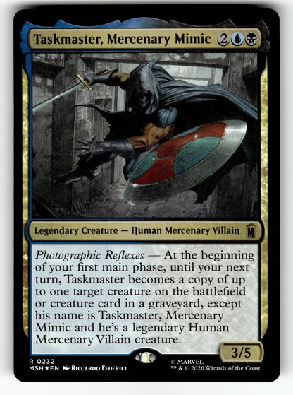 Taskmaster, Mercenary Mimic – 232 MSH: Marvel Super Heroes R Foil NM