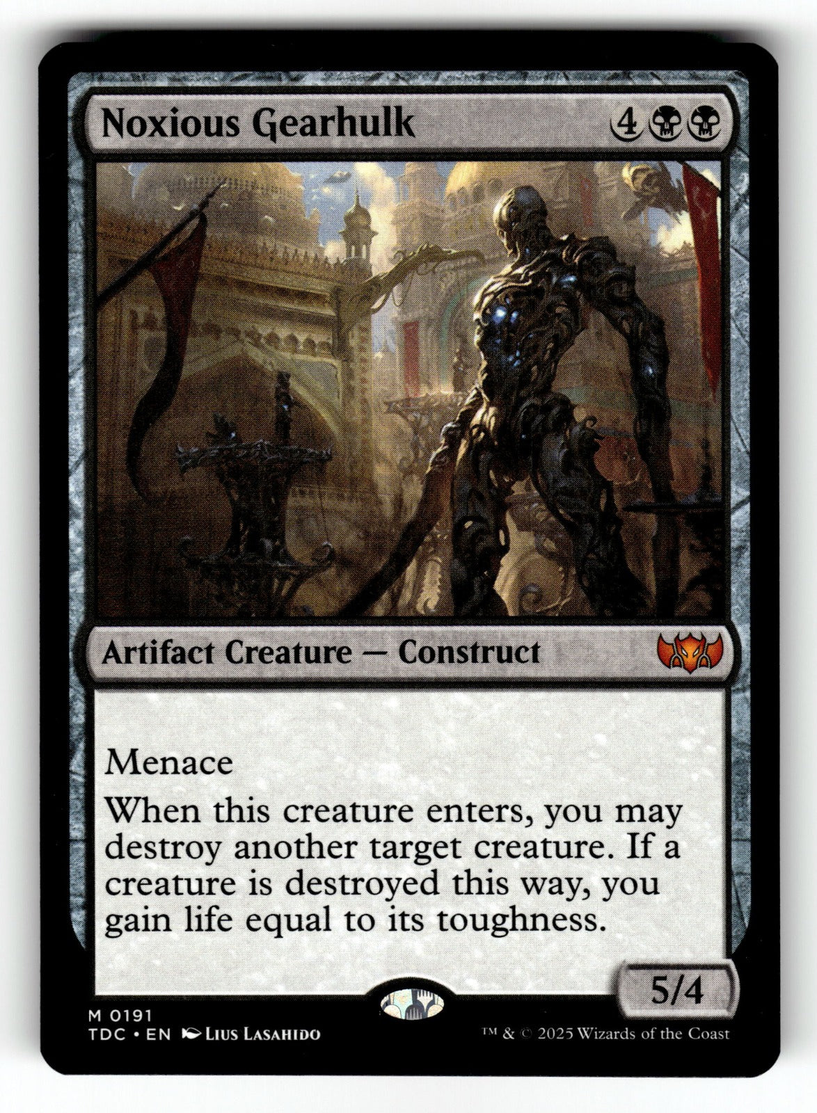 Noxious Gearhulk – 191 TDC: Commander: Tarkir: Dragonstorm M NM