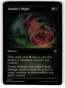 Animist's Might (Foil Etched) – 120 MAT: March of the Machine: The Aftermath U Foil LP