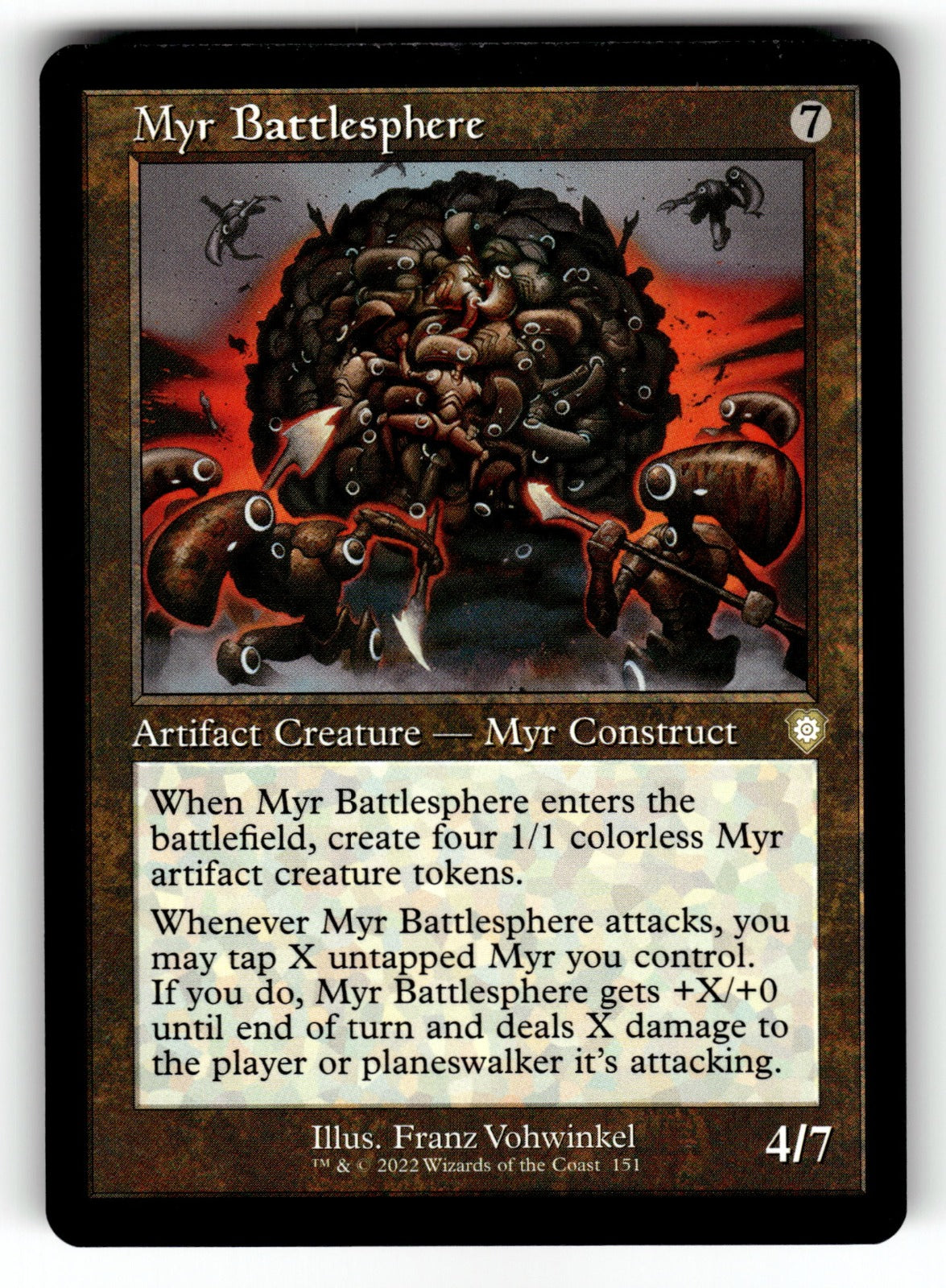Myr Battlesphere (Retro Frame) – 151 BRC: Commander: The Brothers' War R NM