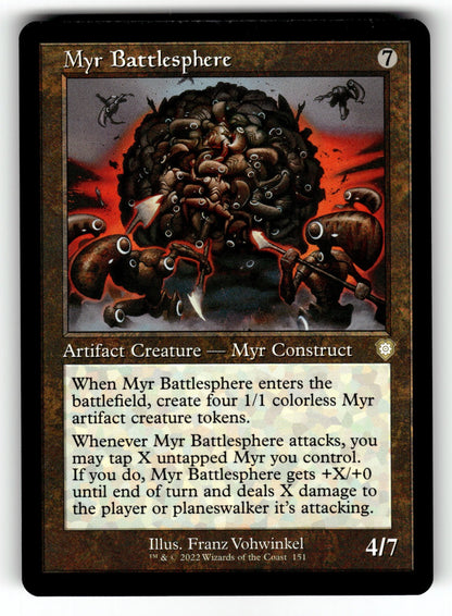 Myr Battlesphere (Retro Frame) – 151 BRC: Commander: The Brothers' War R NM