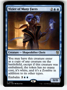 Vizier of Many Faces – 84 DRC: Commander: Aetherdrift R NM