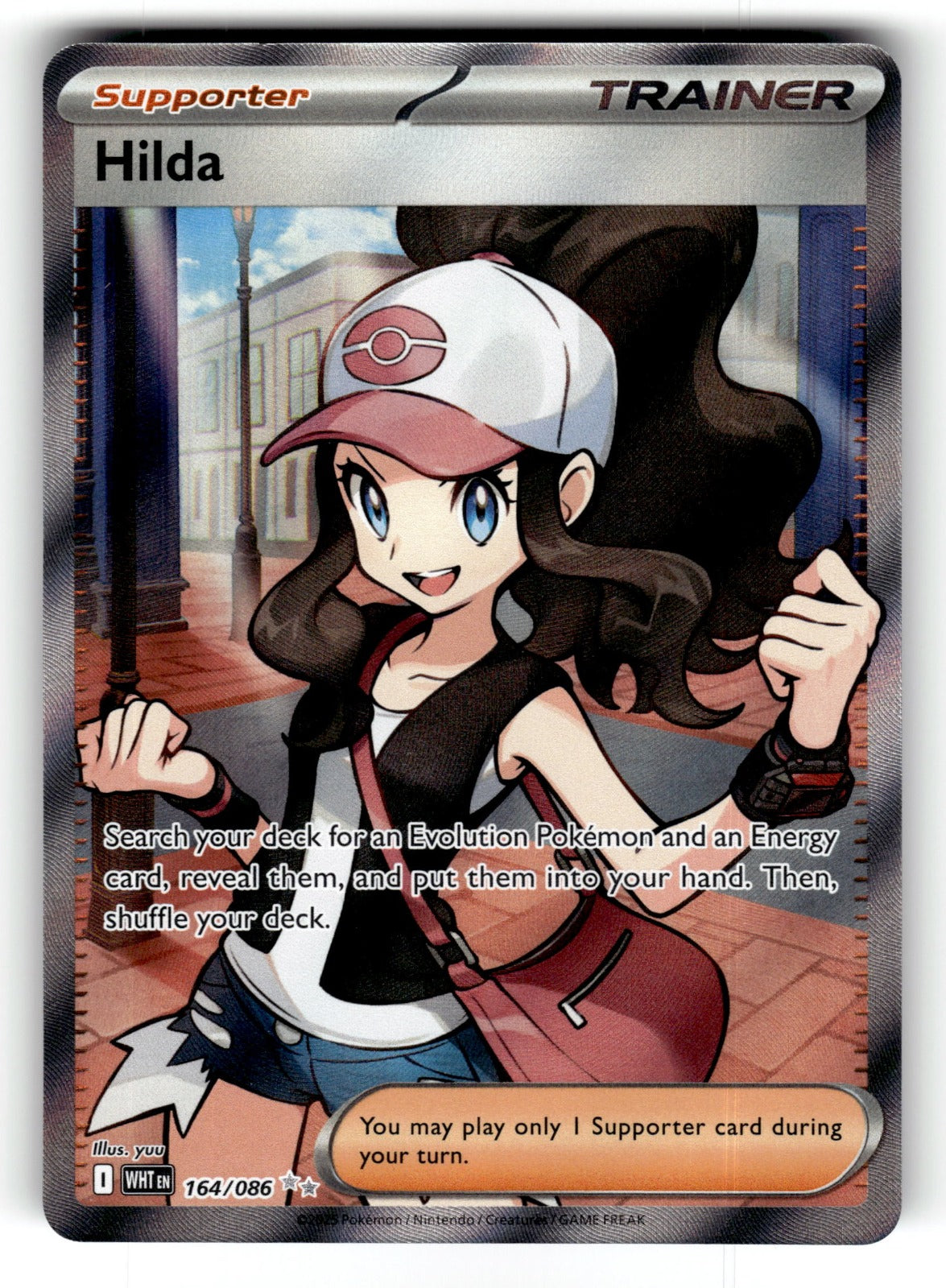 Hilda – 164/086 WHT: SV: White Flare Ultra Rare Holo NM