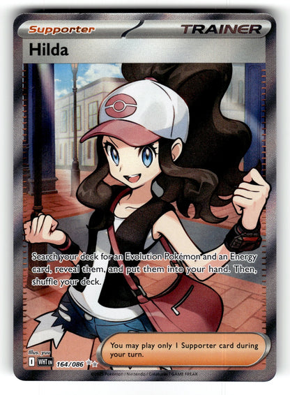 Hilda – 164/086 WHT: SV: White Flare Ultra Rare Holo NM