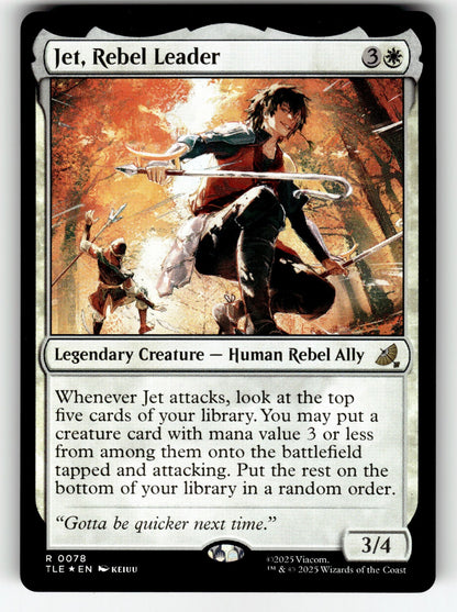 Jet, Rebel Leader – 78 TLE: Avatar: The Last Airbender: Eternal-Legal R Foil NM