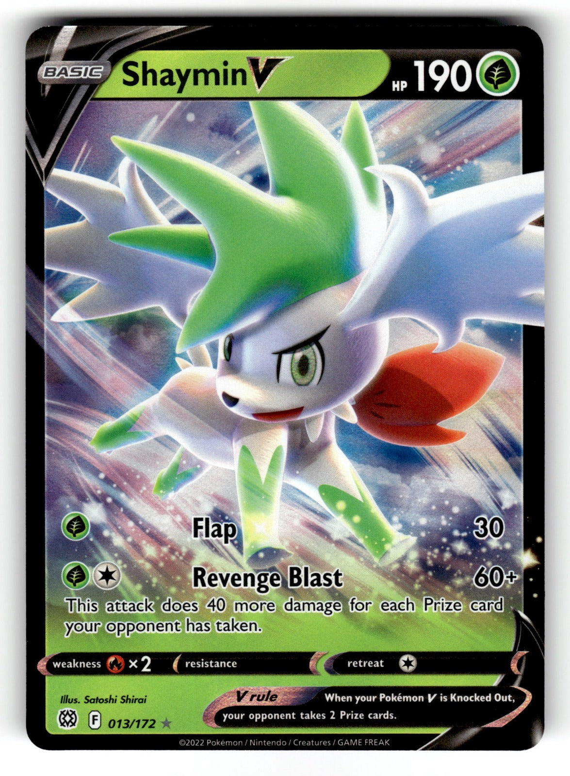 Shaymin V – 013/172 SWSH09: SWSH09: Brilliant Stars Ultra Rare Holo NM