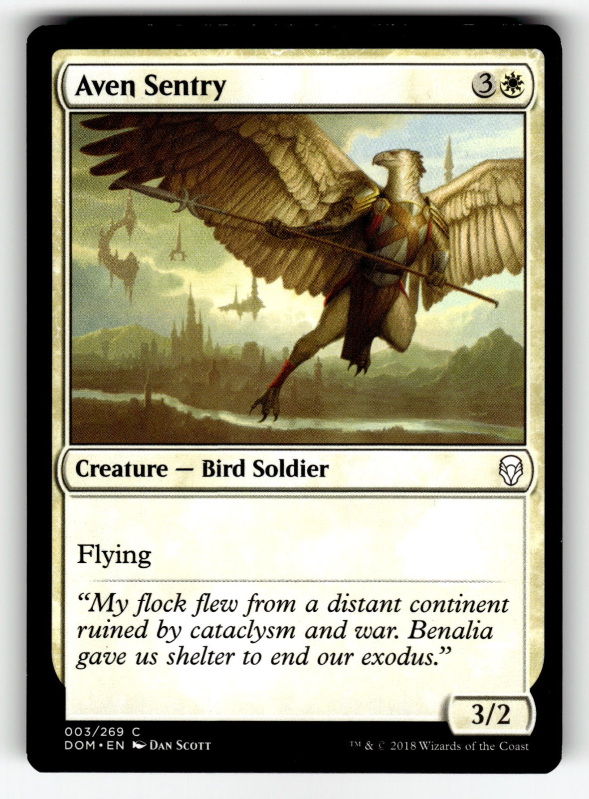 Aven Sentry – 3 DOM: Dominaria C LP