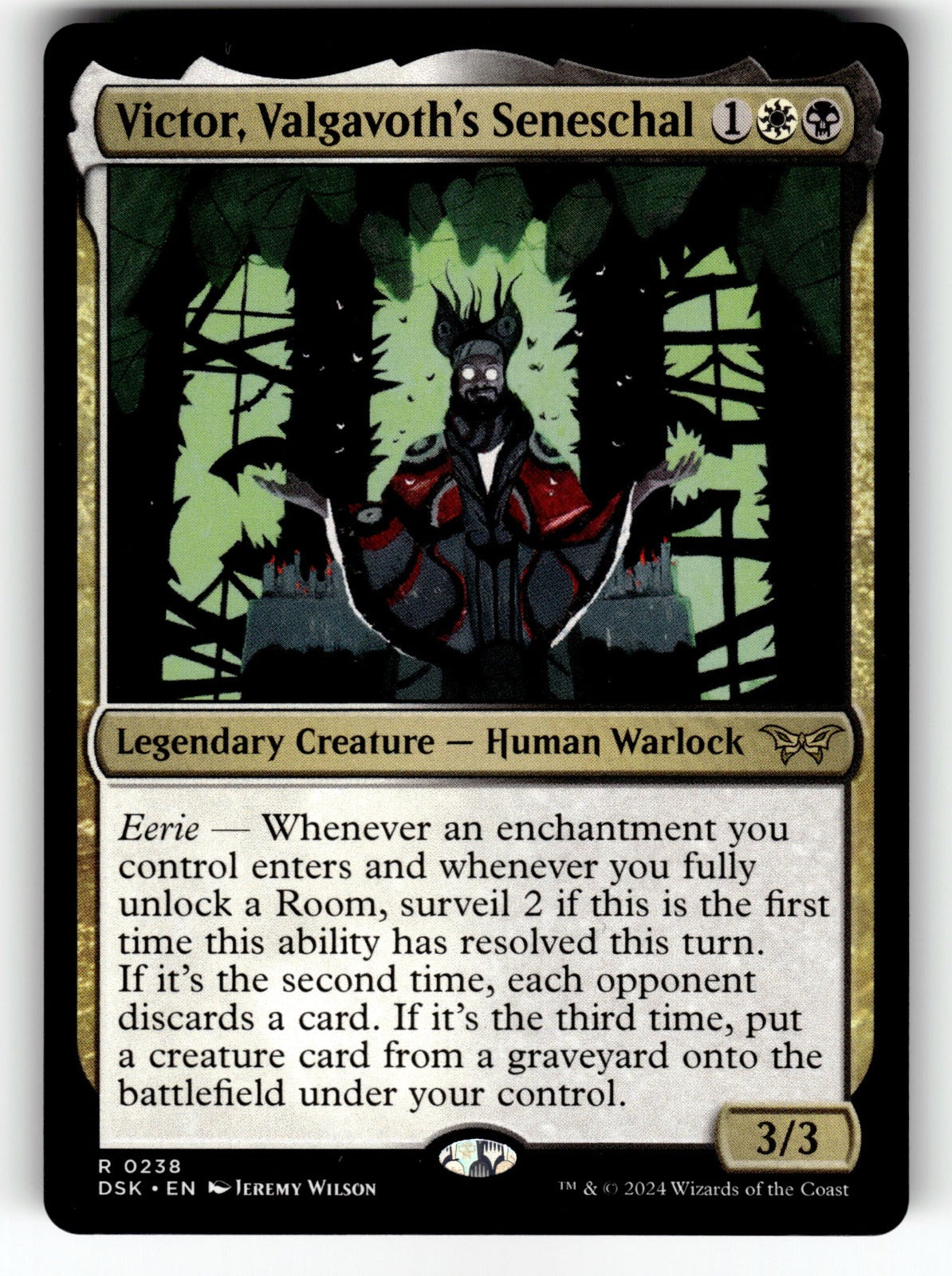 Victor, Valgavoth's Seneschal – 238 DSK: Duskmourn: House of Horror R NM