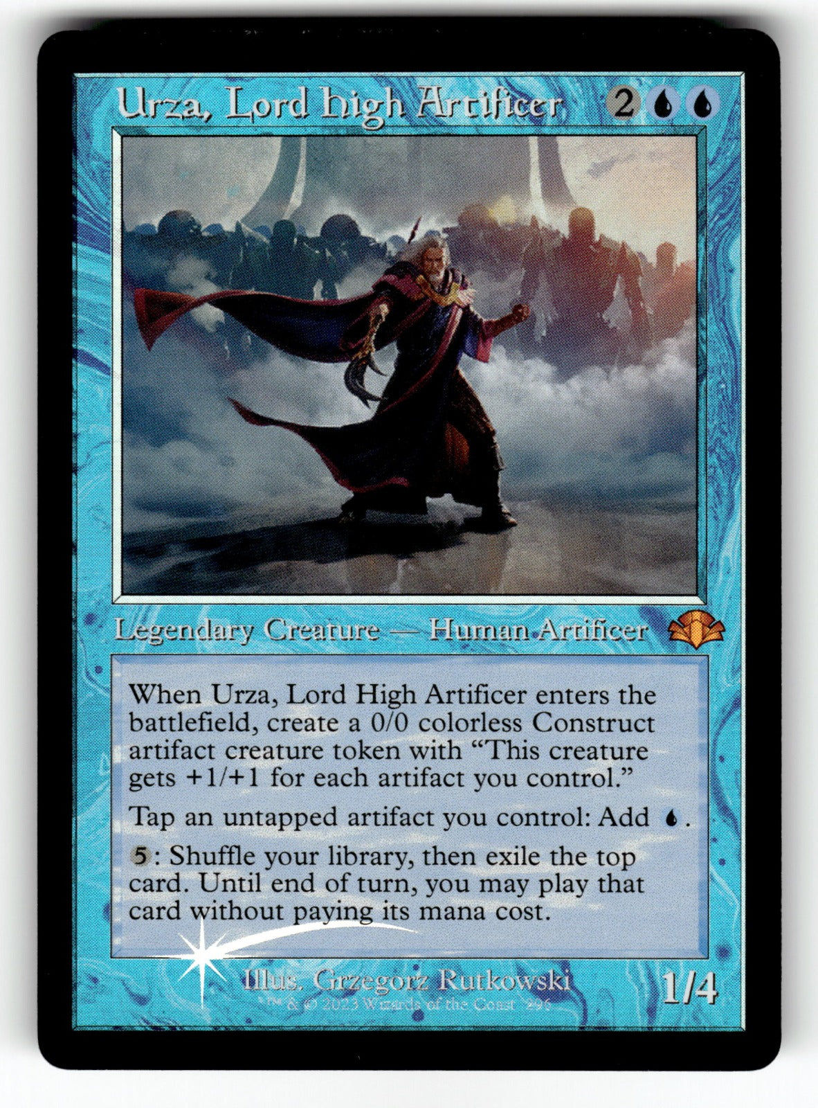 Urza, Lord High Artificer (Retro Frame) – 296 DMR: Dominaria Remastered M FoilNM