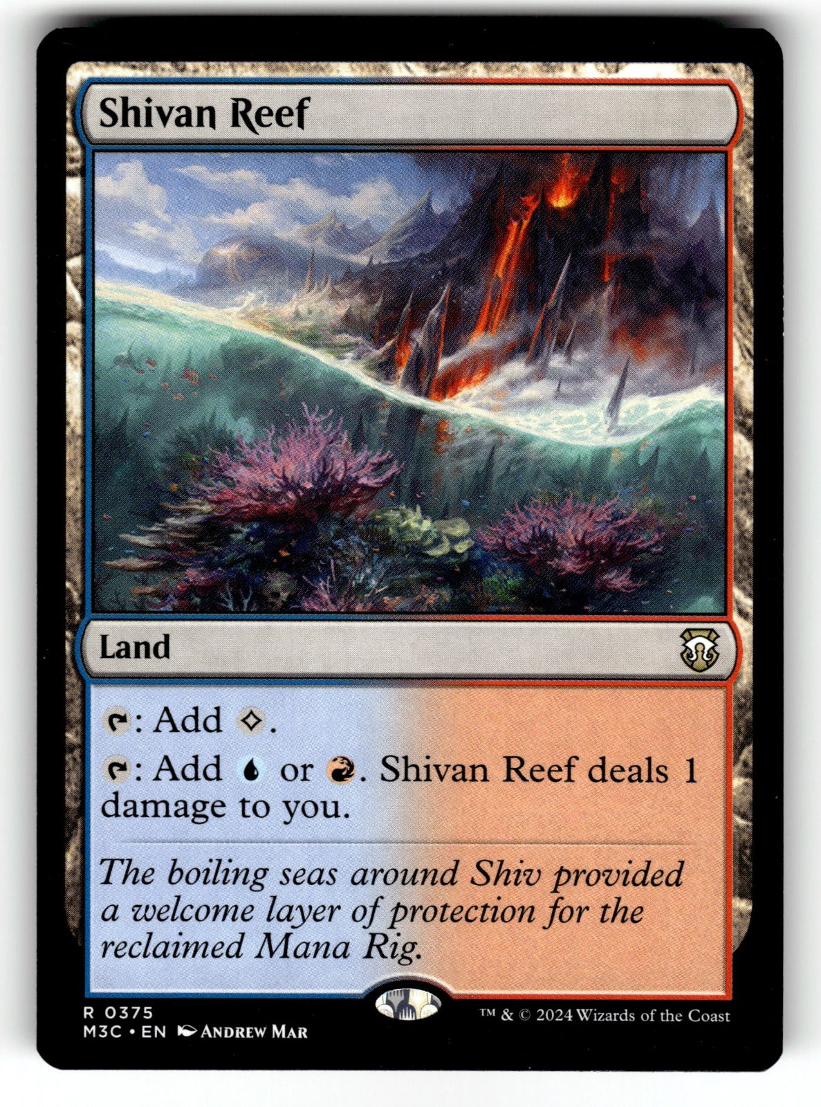 Shivan Reef – 375 M3C: Commander: Modern Horizons 3 R NM