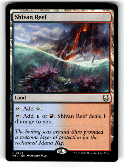 Shivan Reef – 375 M3C: Commander: Modern Horizons 3 R NM