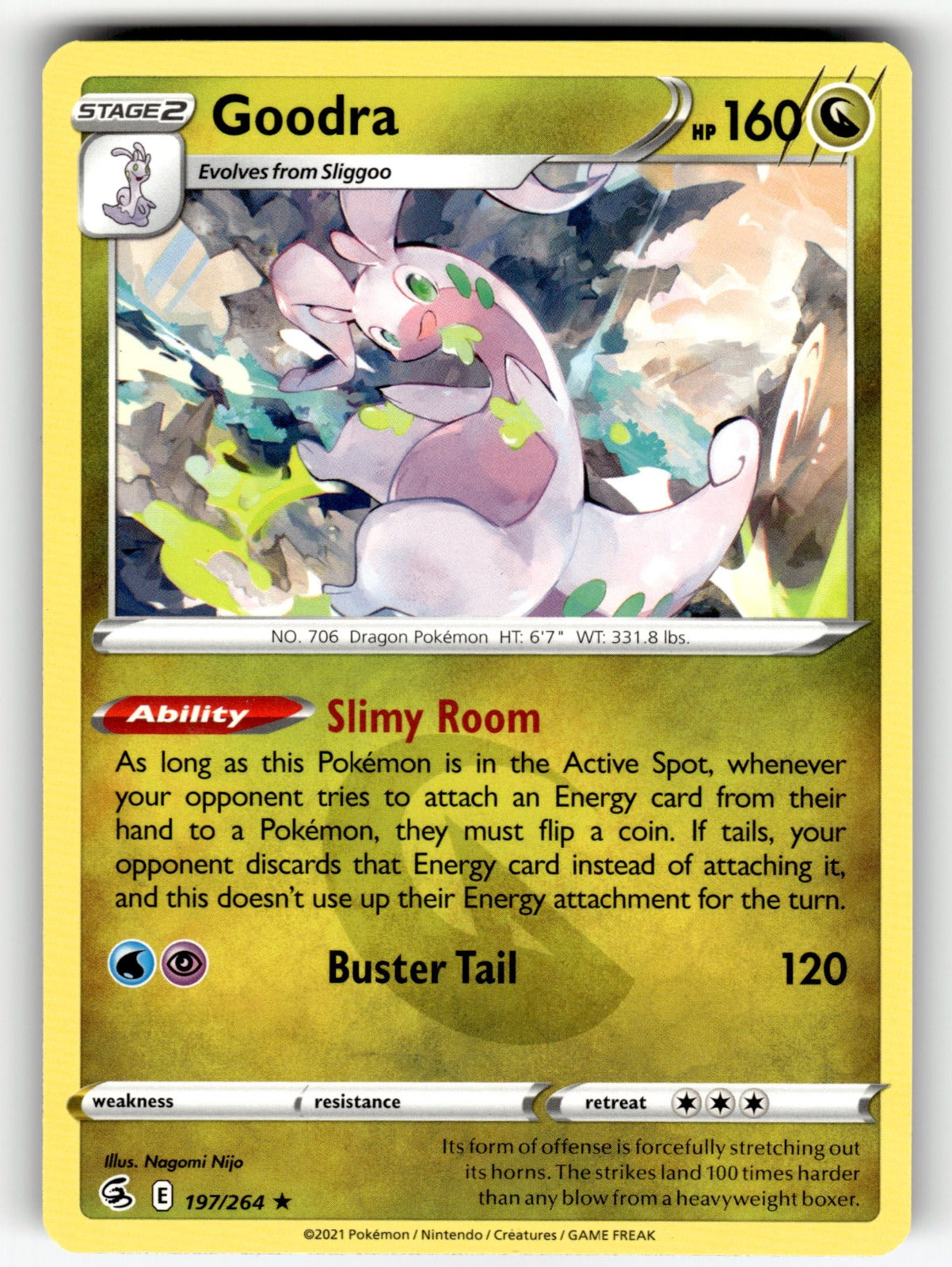 Goodra – 197/264 SWSH08: SWSH08: Fusion Strike Rare NM