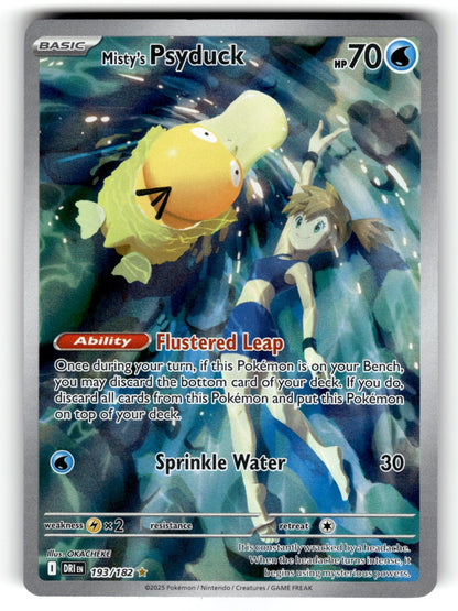 Misty's Psyduck - – 193/182 DRI: SV10: Destined Rivals Illustration Rare Holo NM