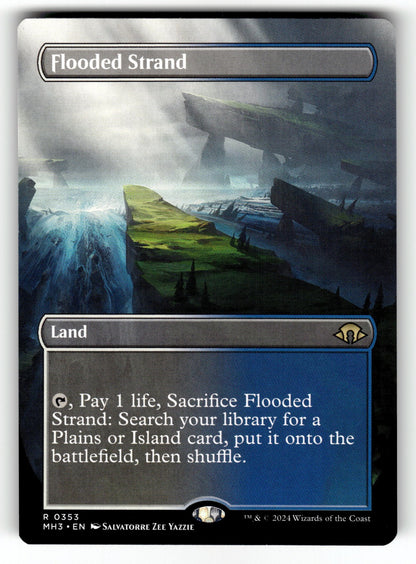 Flooded Strand (Borderless) – 353 MH3: Modern Horizons 3 R NM