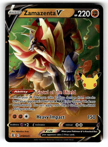 Zamazenta V – 018/025 CLB: Celebrations Ultra Rare Holo NM