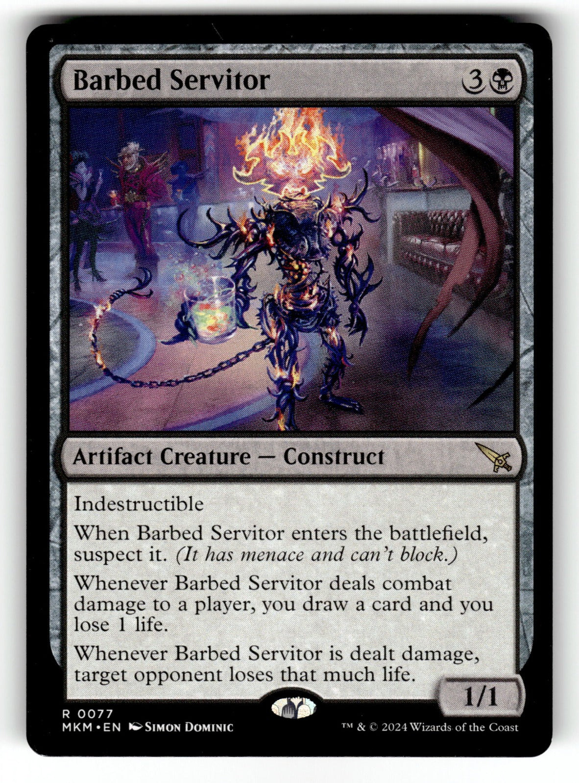 Barbed Servitor – 77 MKM: Murders at Karlov Manor R NM