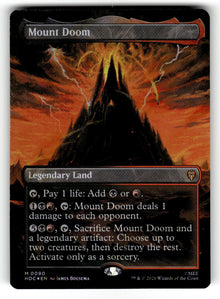 Mount Doom (Borderless) (Surge Foil) – 90 HOC: The Hobbit: Eternal-Legal M Foil NM