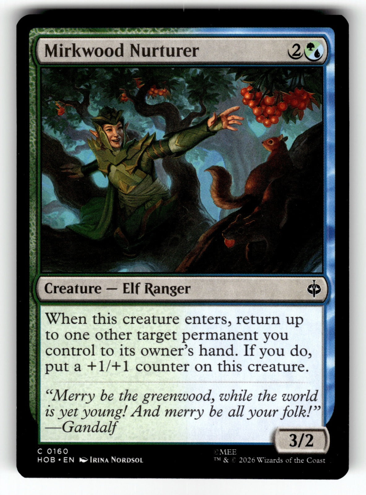 Mirkwood Nurturer – 160 HOB: The Hobbit C NM