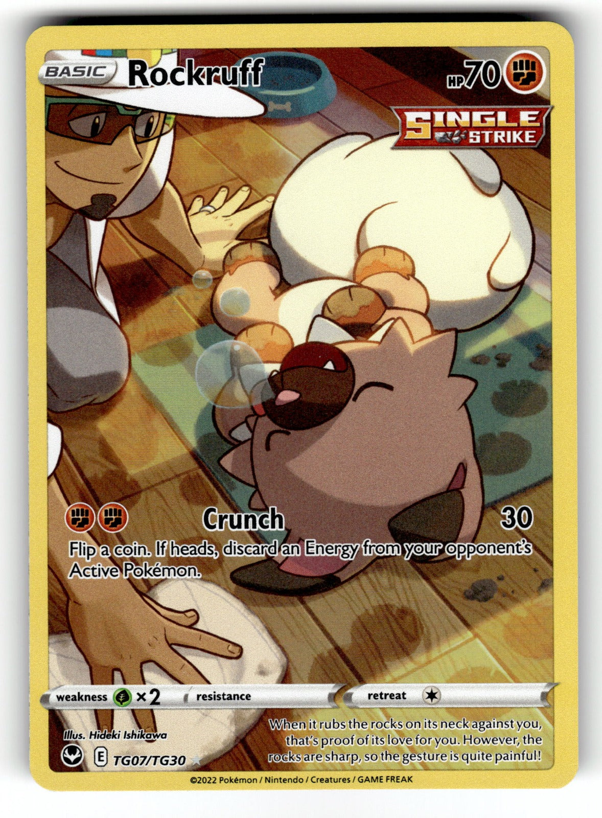 Rockruff – TG07/TG30 SWSH12: TG: SWSH12: Silver Tempest Trainer Gallery Ultra Rare Holo NM