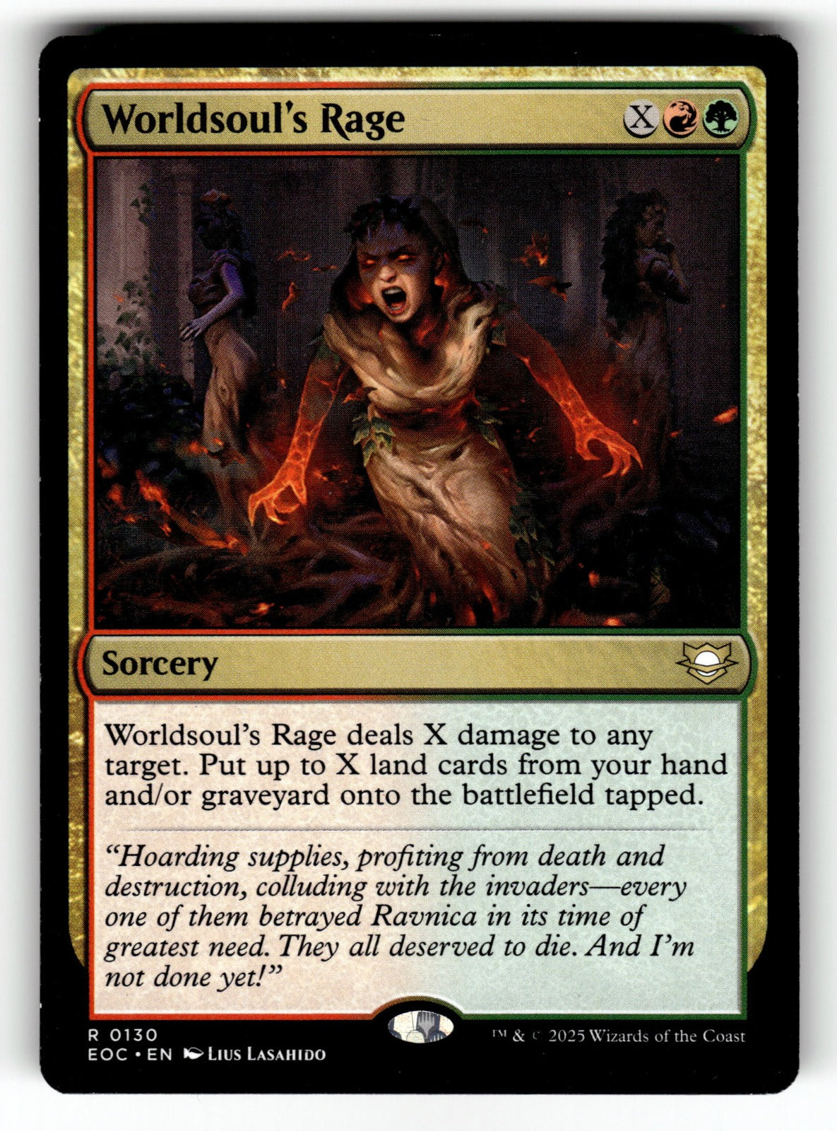 Worldsoul's Rage – 130 EOC: Commander: Edge of Eternities R NM
