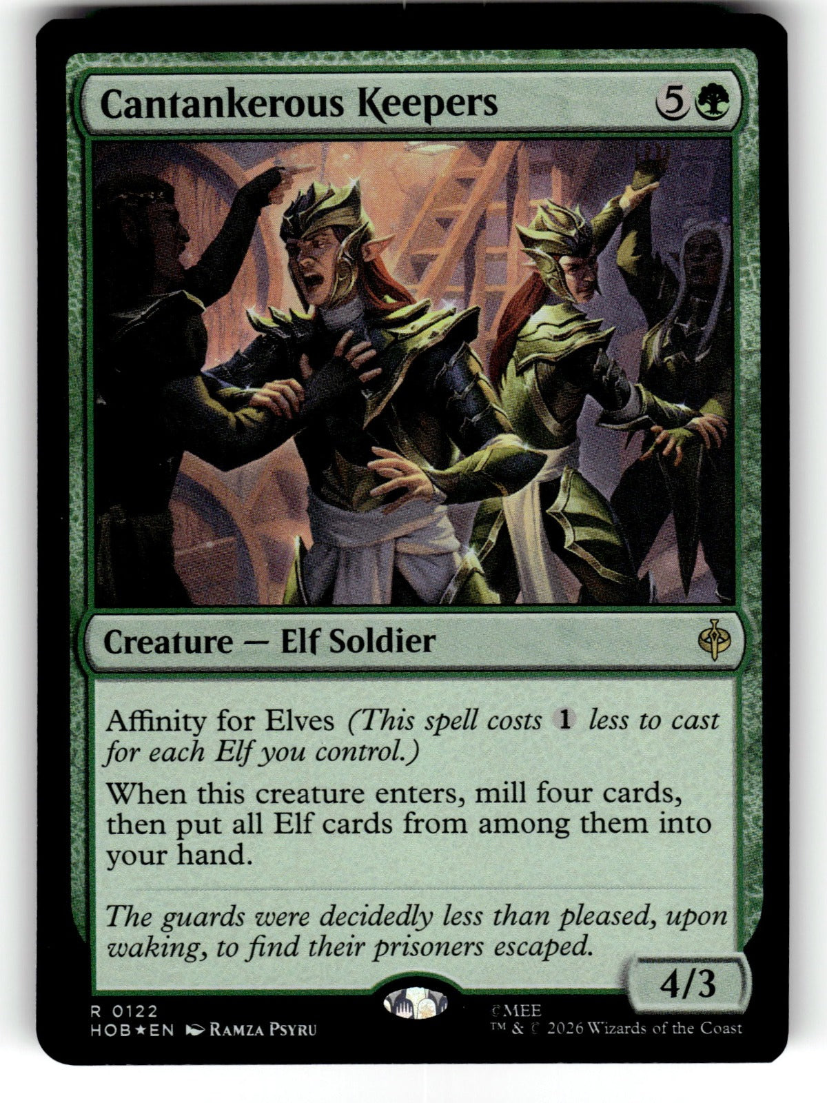 Cantankerous Keepers – 122 HOB: The Hobbit R Foil NM
