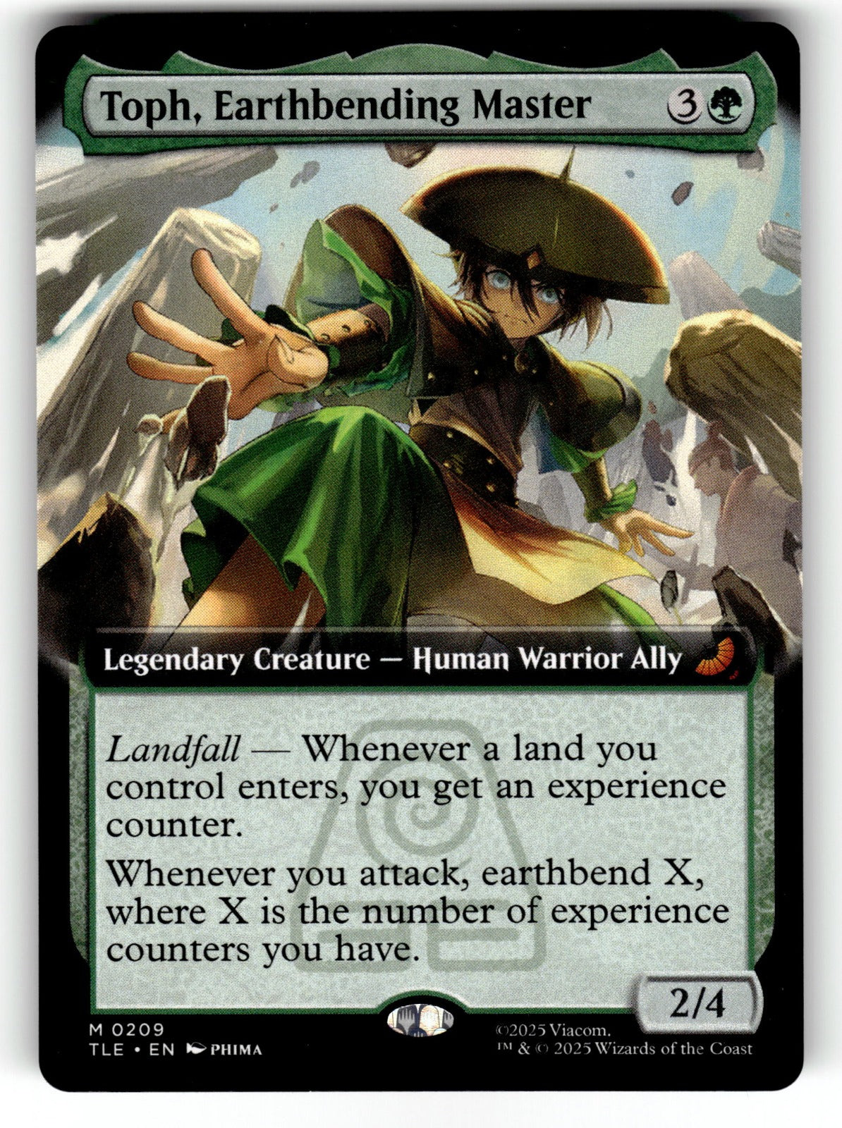 Toph, Earthbending Master (Extended Art) – 209 TLE: Avatar: The Last Airbender: Eternal-Legal M NM