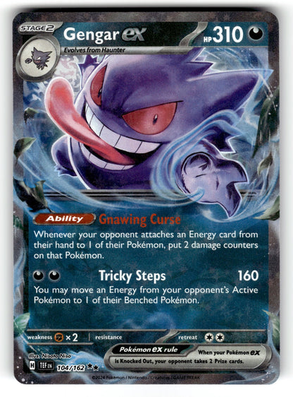 Gengar ex – 104/162 TEF: SV05: Temporal Forces Double Rare Holo LP