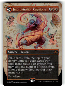 Improvisation Capstone (Borderless) – 294 SOS: Secrets of Strixhaven M Foil NM