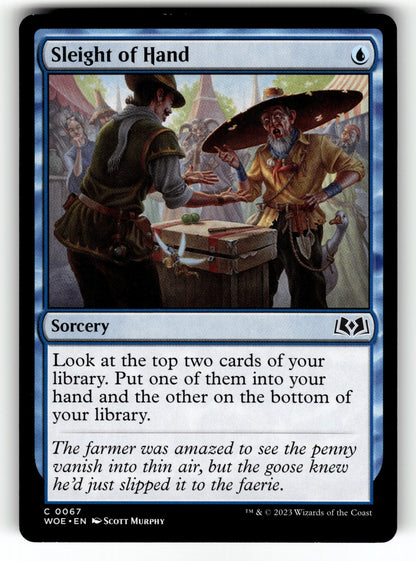 Sleight of Hand – 67 WOE: Wilds of Eldraine C NM