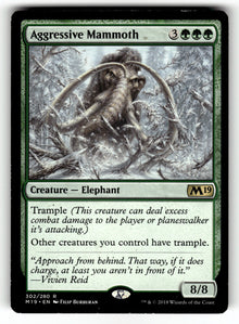 Aggressive Mammoth – 302 M19: Core Set 2019 R LP