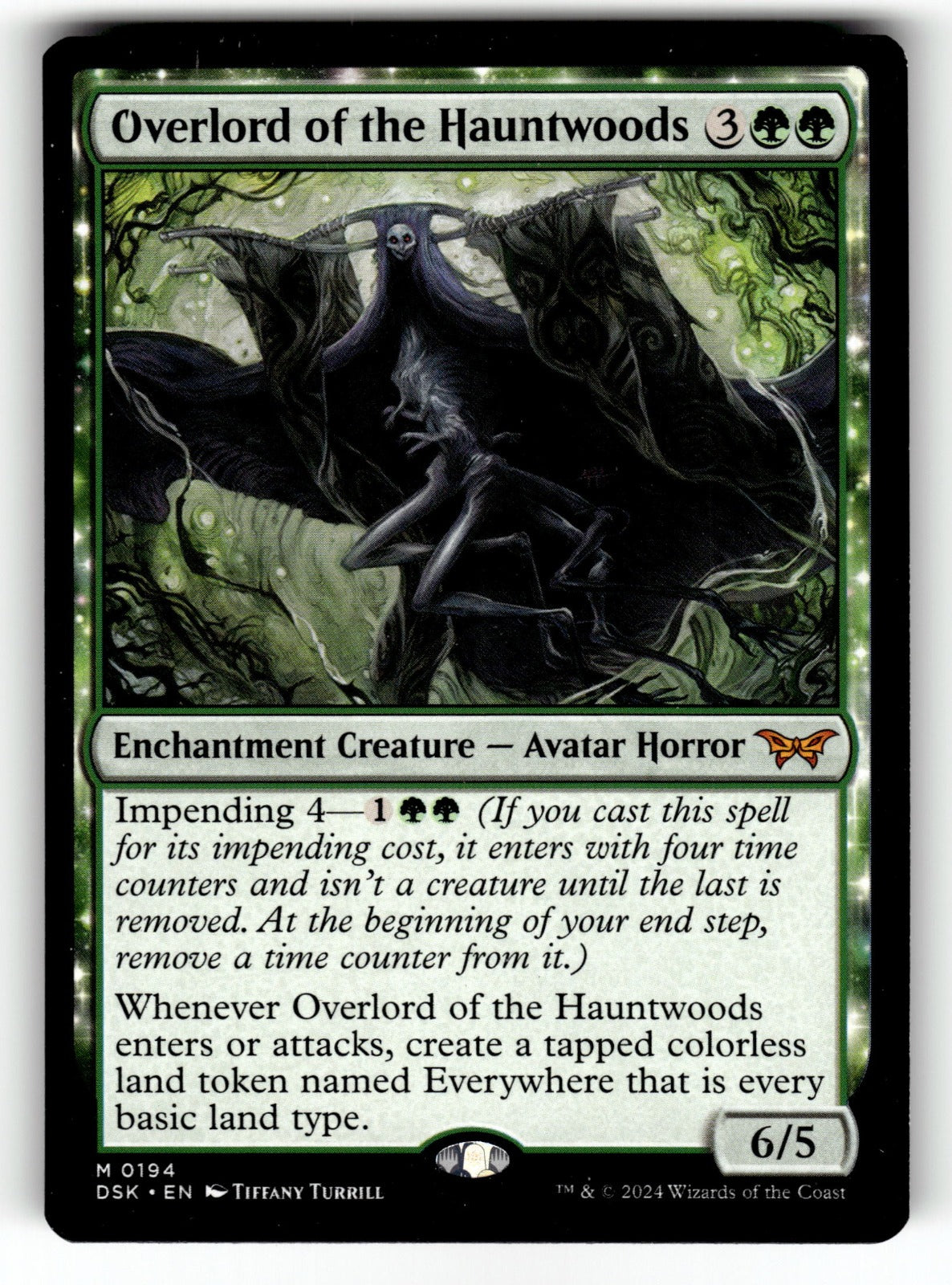 Overlord of the Hauntwoods – 194 DSK: Duskmourn: House of Horror M NM