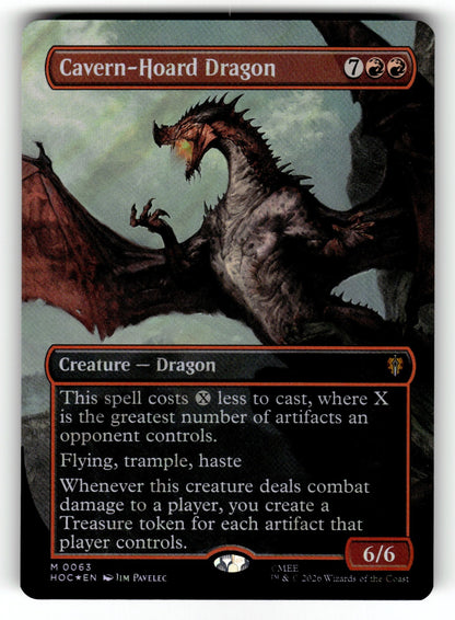 Cavern-Hoard Dragon (Borderless) (Surge Foil) – 63 HOC: The Hobbit: Eternal-Legal M Foil NM