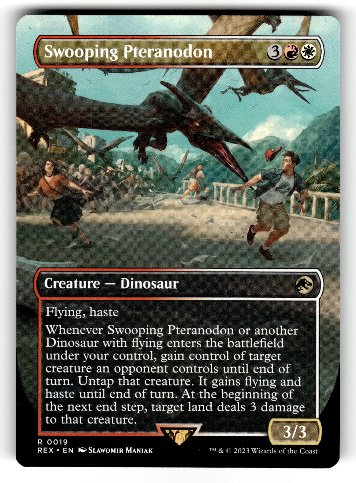 Swooping Pteranodon (Borderless) – 19 REX: Universes Beyond: Jurassic World Collection R NM